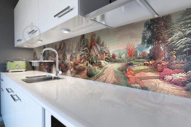 Наклейки кухонный фартук Zatarga "Домики" 650х2500 мм (Z180307/1)