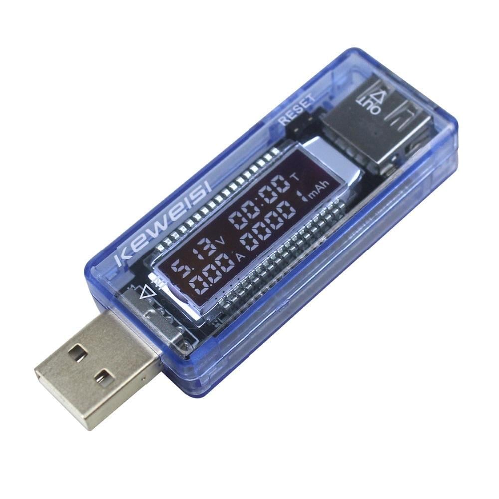 Тестер USB для повербанков вольтметр 3-9 Вольт до 3 А емкости аккумулятора (SB050804) - фото 1