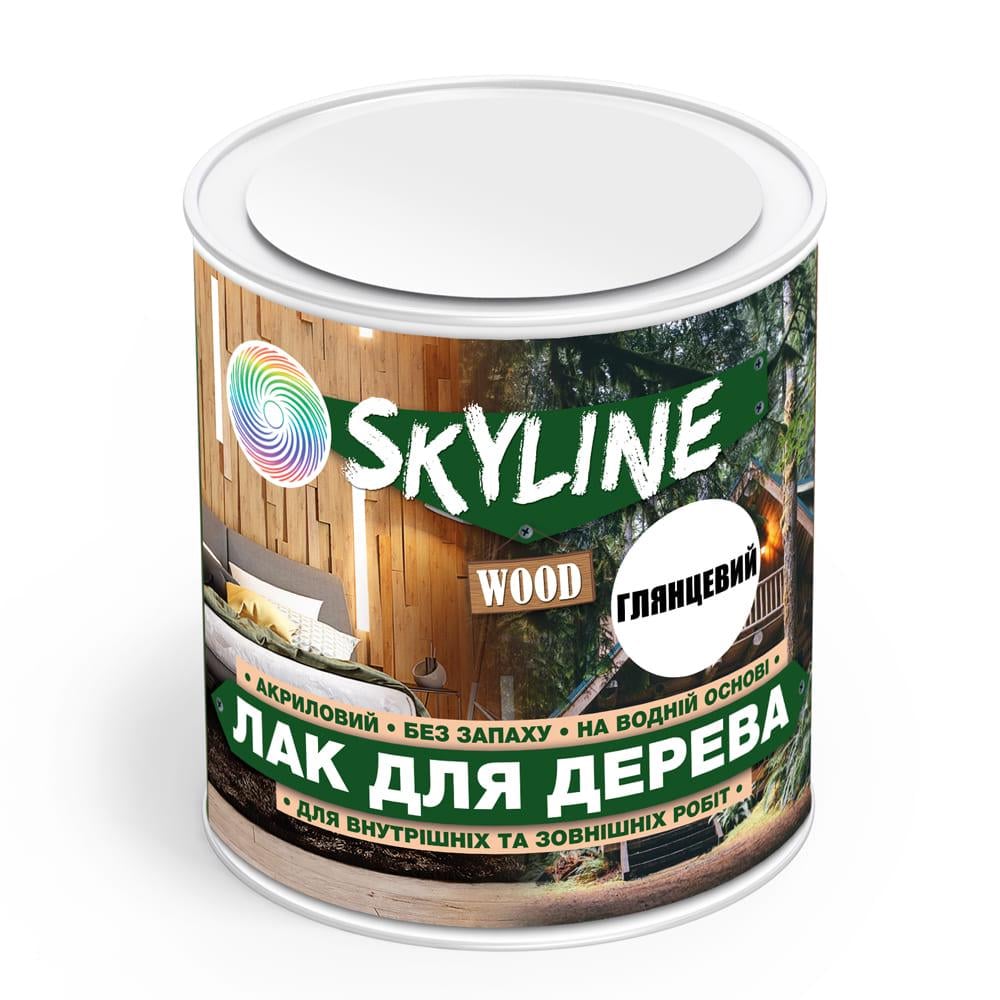 Лак для дерева Skyline Wood акриловий глянцевий 0,75 л Прозорий