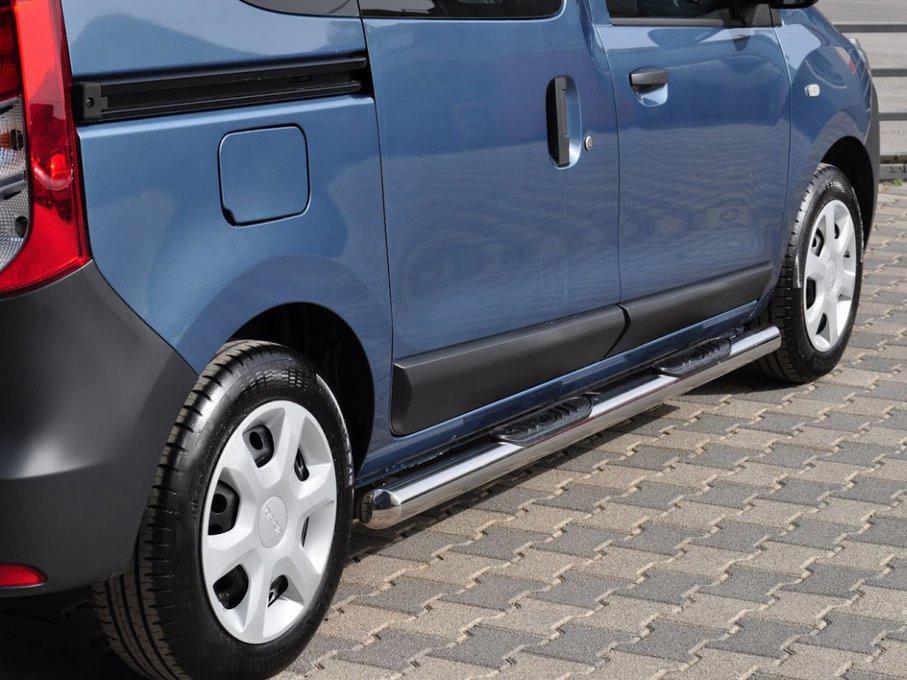 Боковые трубы BB002 CAN для Renault Dokker 2013-2022 гг. нержавеющая сталь Хром