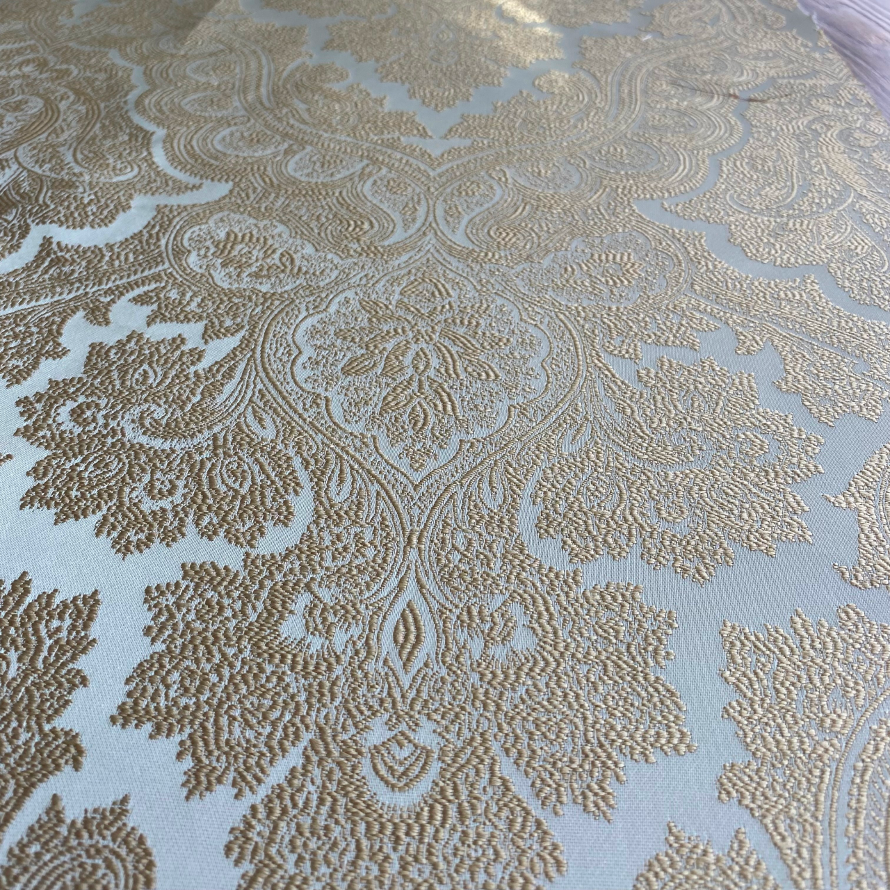 Тканина жакард Mebellini Валенсія 145 см Бежевий (MTEP2000-002) - фото 2