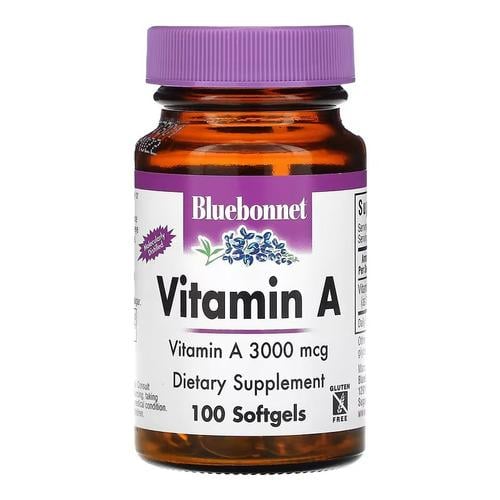 Витамин А Bluebonnet Vitamin A 3000 mcg 100 капс. (BLB-00298)