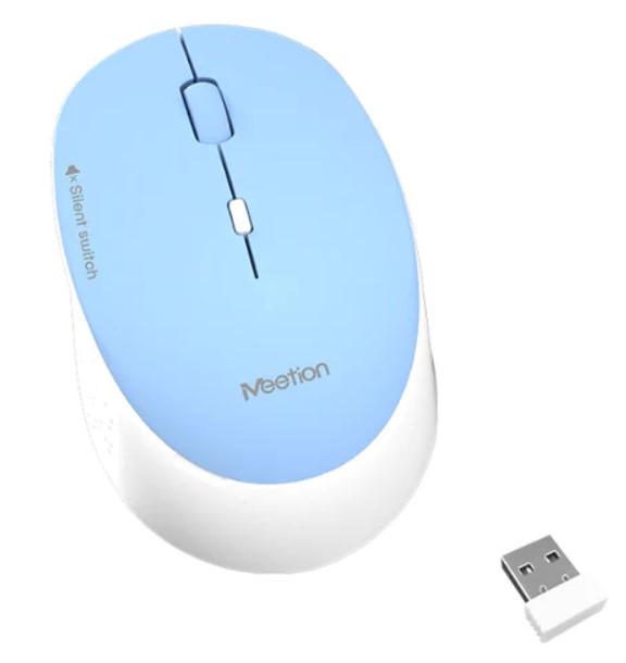 Мышка беспроводная оптическая MeeTion MT-R570 2.4G голубой
