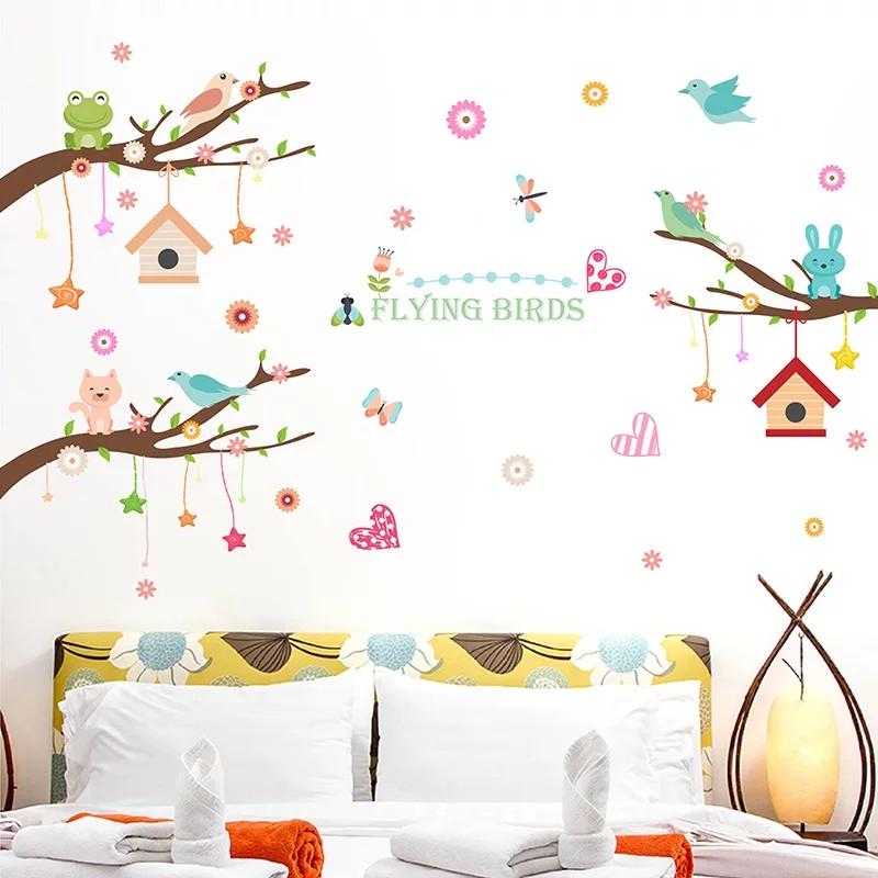 Наклейка на стену Flying Birds лист 60х90 см (Б1-1)