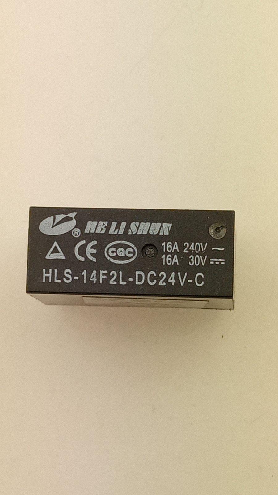 Реле HLS-14F2 DC24V-16A-1C 29x12/6x20/6