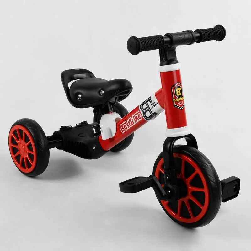 Велосипед-беговел Best 36617 Trike 2в1 трансформер колеса EVA Красный (36617_allbNM)