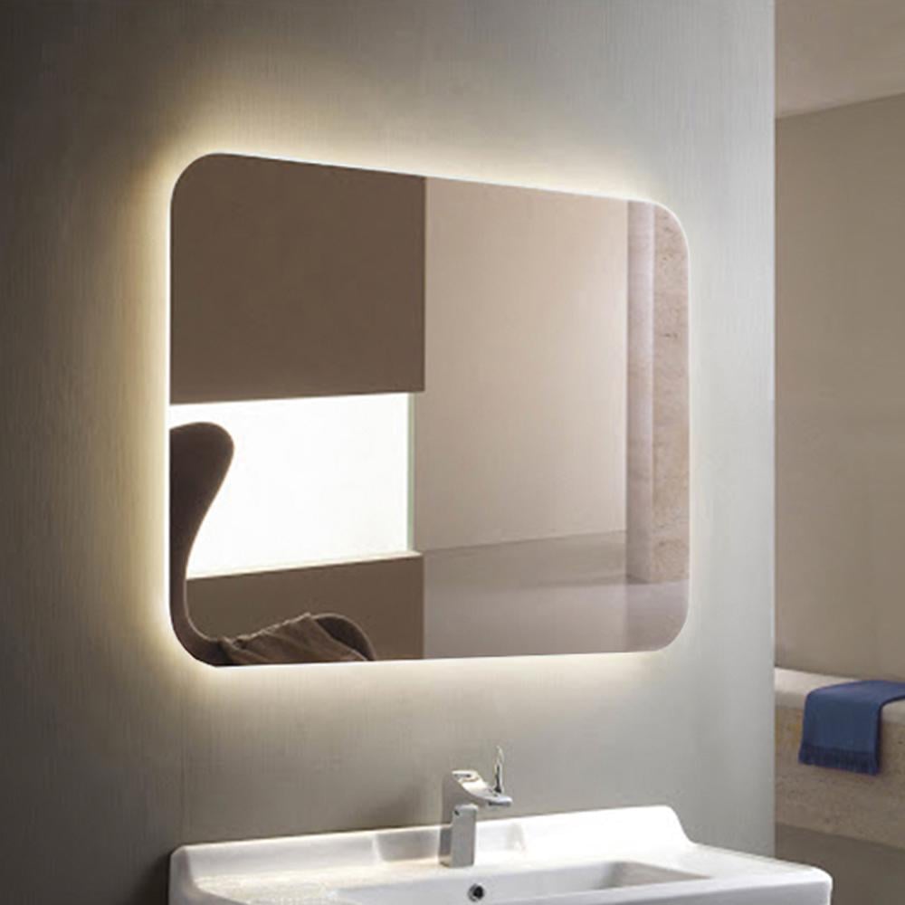 Зеркало для ванной комнаты с подсветкой LED Mirror Мадрид с сенсорным управлением 80х100 см