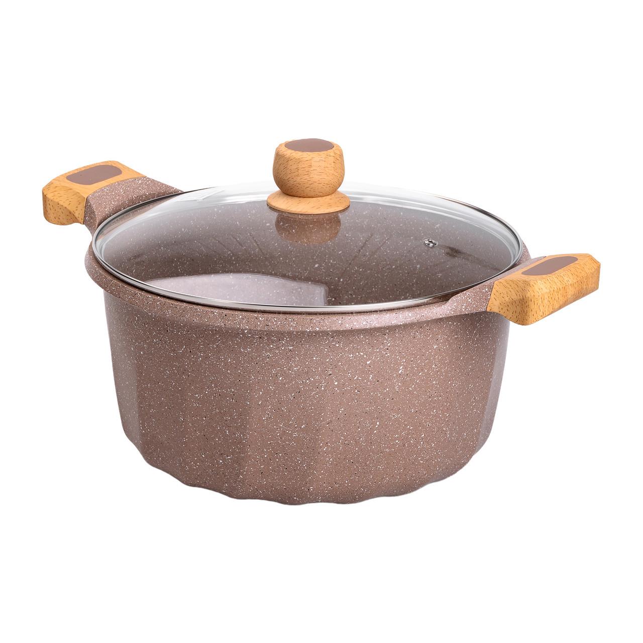 Кастрюля алюминиевая с антипригарным покрытием 11 л Ø 32 см - фото 4