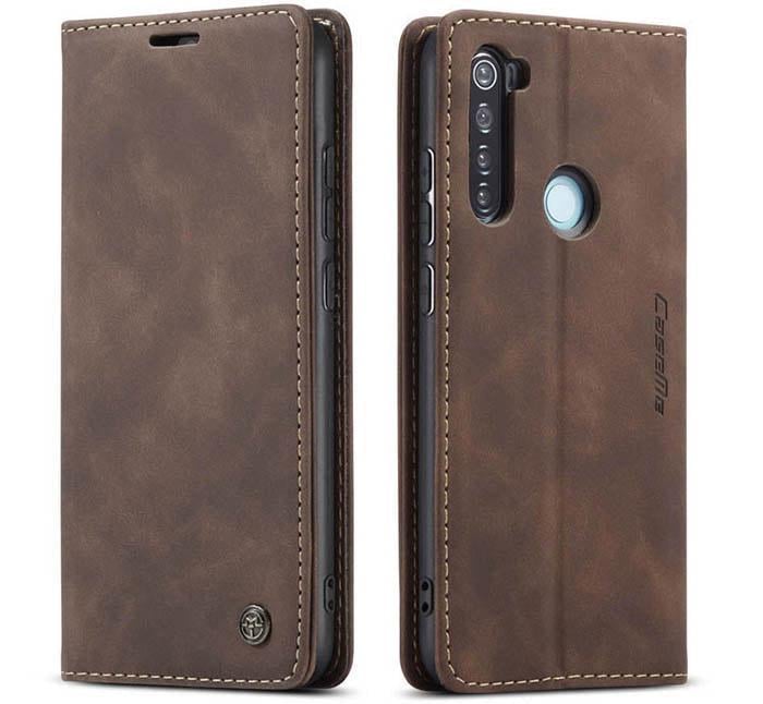 Чехол книжка с магнитом CaseMe Xiaomi Redmi Note 8 Dark Brown (27373-05)