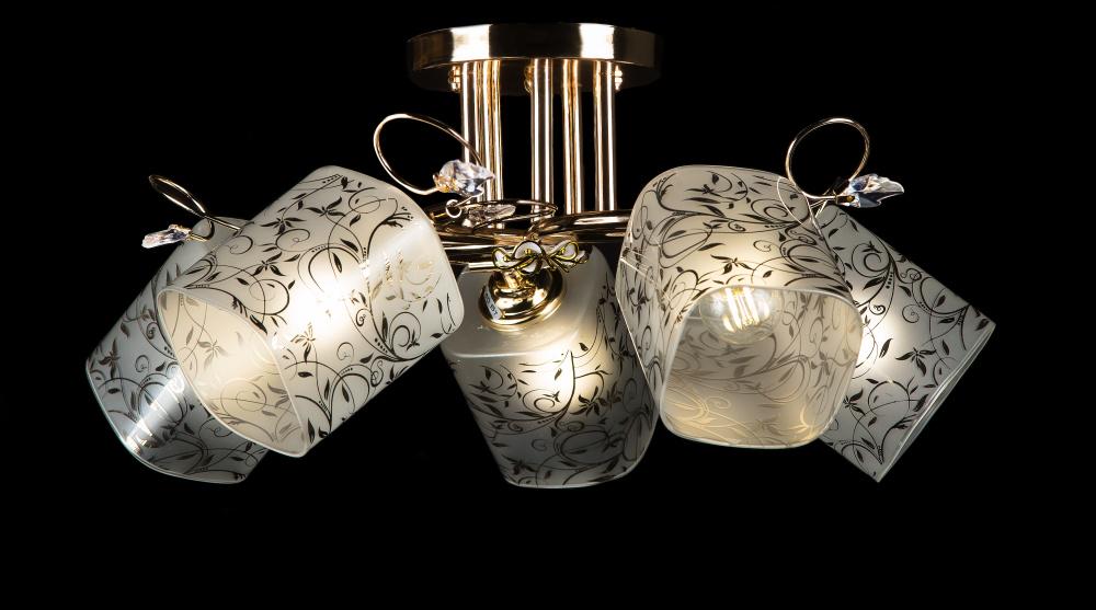 Люстра с плафонами Ray L5300/5 FGD (IR006336) Люстра с плафонами Ray L5300/5 FGD (IR006336)