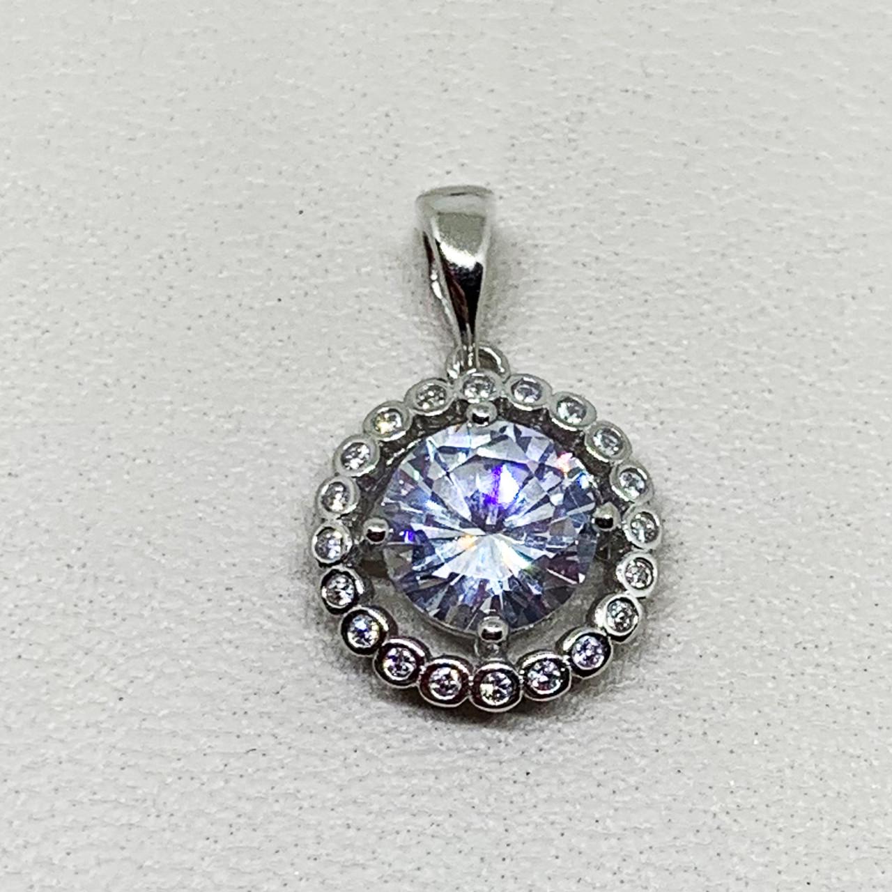 Кулон серебряный с кубическим цирконием 1,8 г (1684409358)