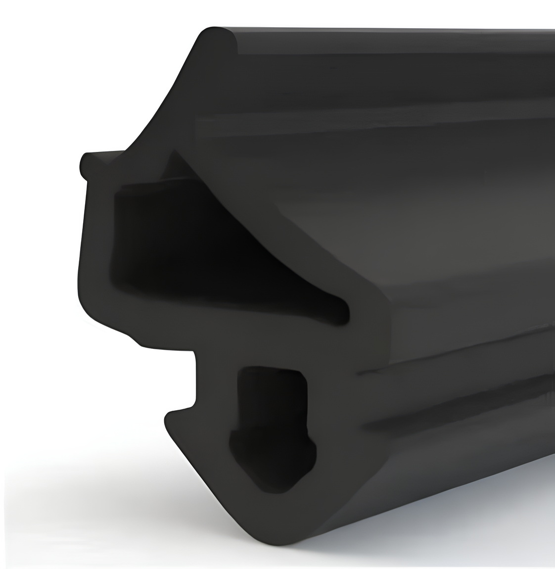 Уплотнитель притворный VEKA 210-02 для металлопластиковых окон Черный (254)