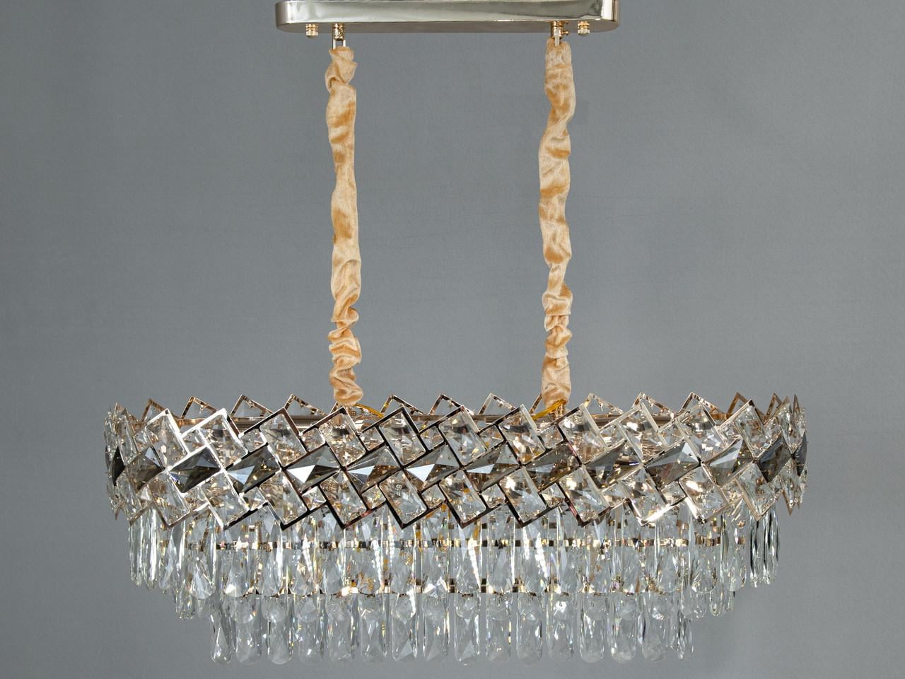 Люстра хрустальная для гостиной 6309-800x300SGD с 12 лампами Золотой (2673877364)