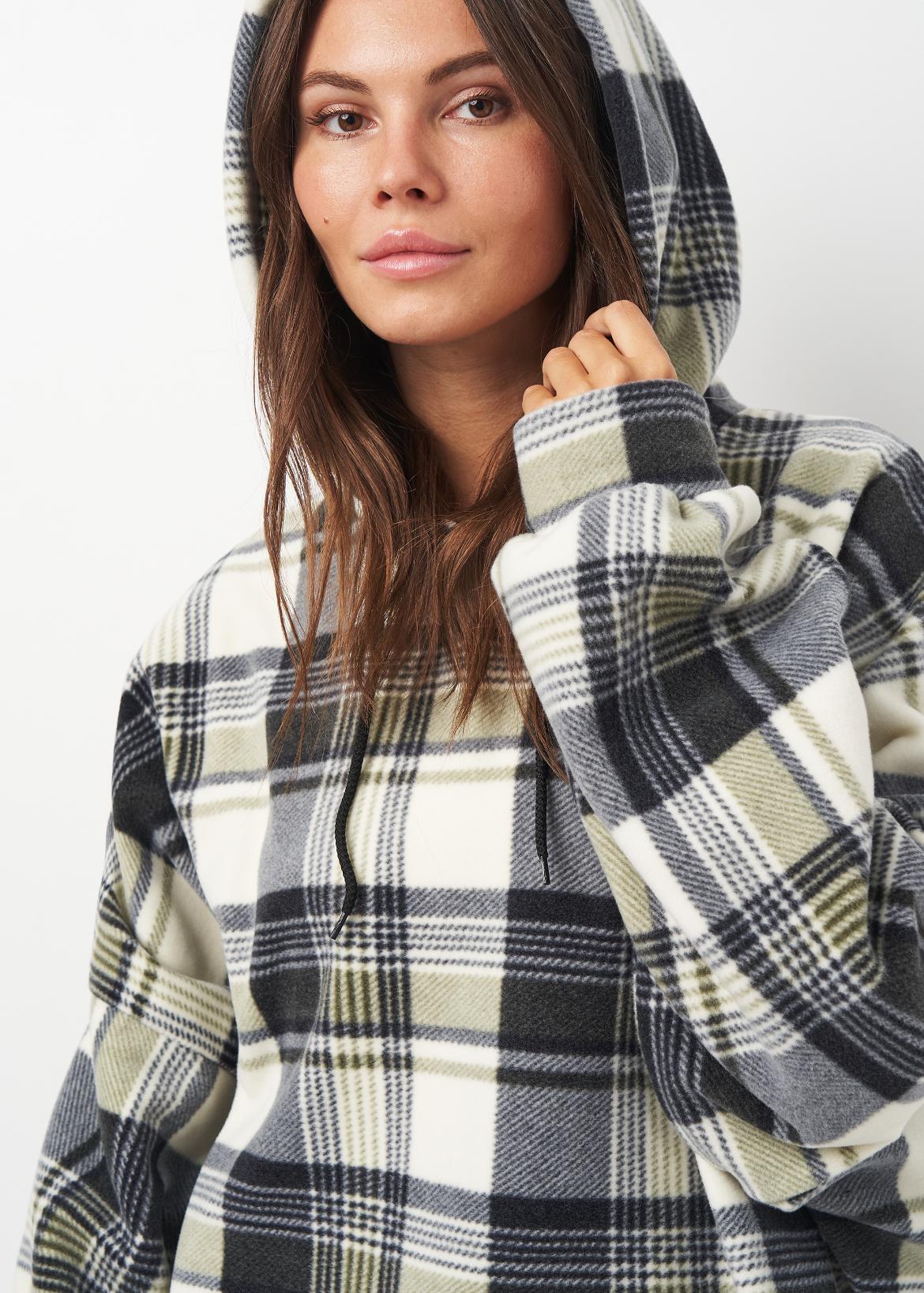 Толстовка на флисе Купер женская р. 56 Хаки (2119329501) - фото 4 Толстовка на флисе Купер женская р. 56 Хаки (2119329501) - фото 4