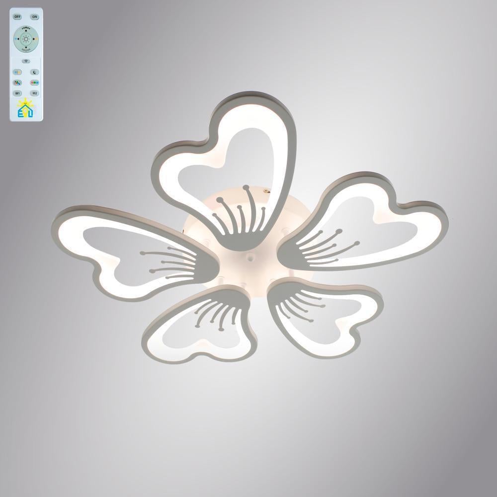 Люстра GLORY 80w 5F-APP Білий