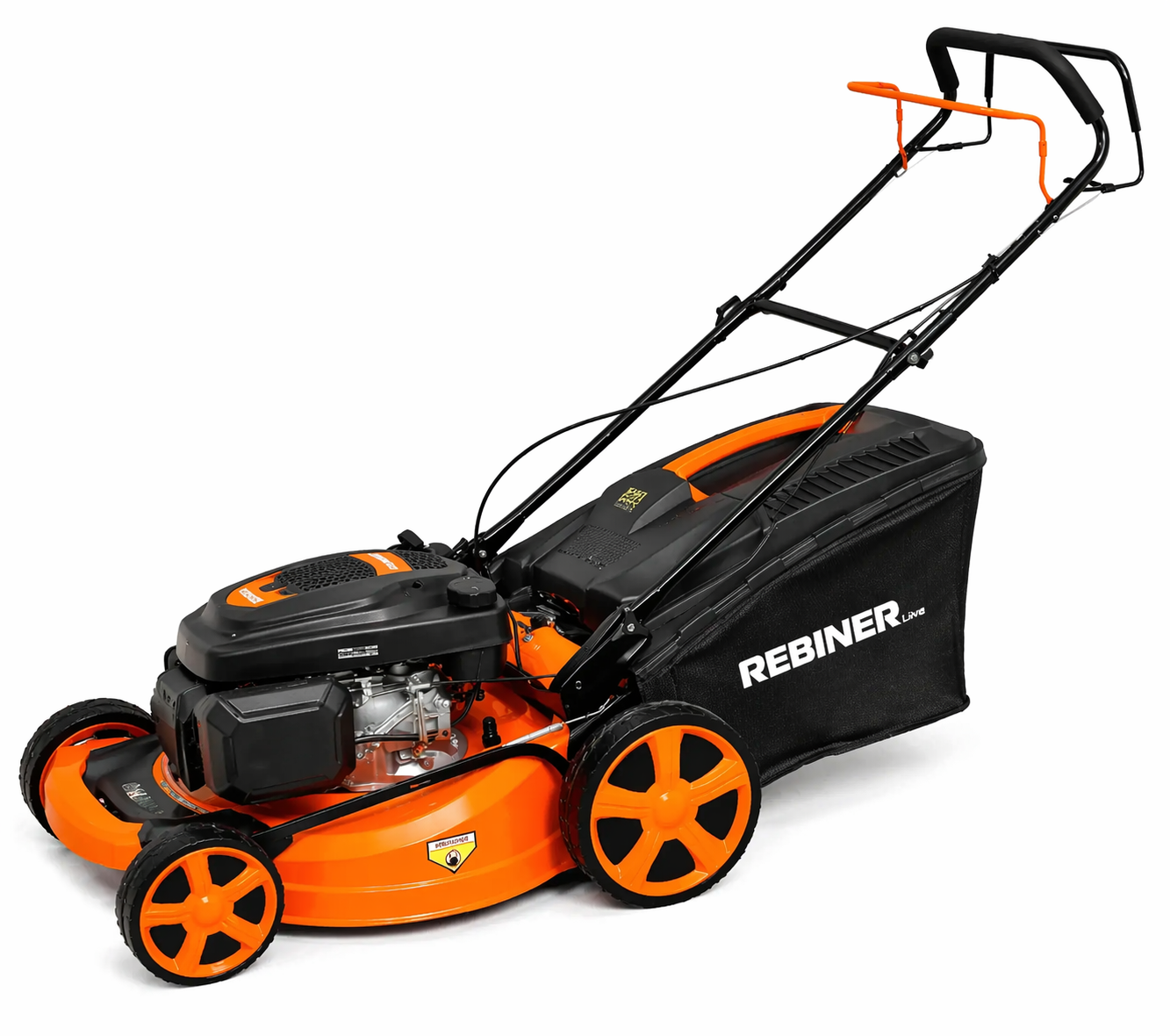 Газонокосилка бензиновая самоходная REBINER RLM-510ESR 4 кВт 51 см 62 л