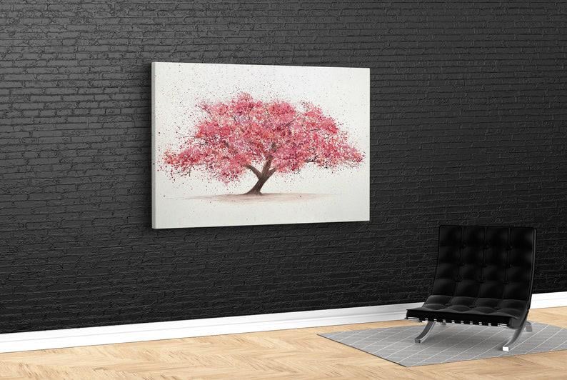 Картина для интерьера цветущая сакура 51x34 см (431)