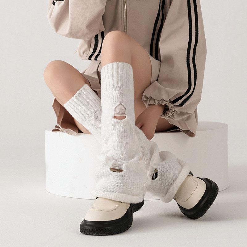 Гетри клеш рвані One size Молочний (2138) - фото 3