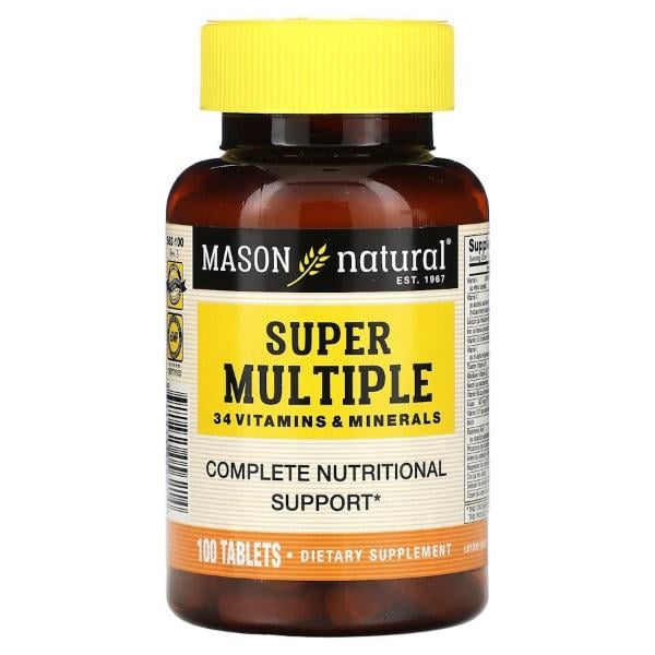 Витаминно-минеральный комплекс Mason Natural Super Multiple 100 таблеток (000021158)