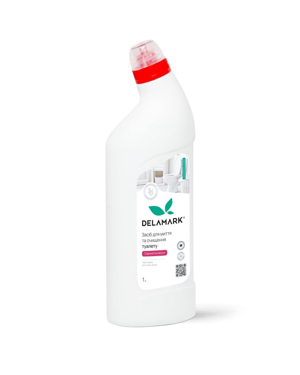Средство для мытья туалета DeLaMark с ароматом вишни 1 л (4820152330758)