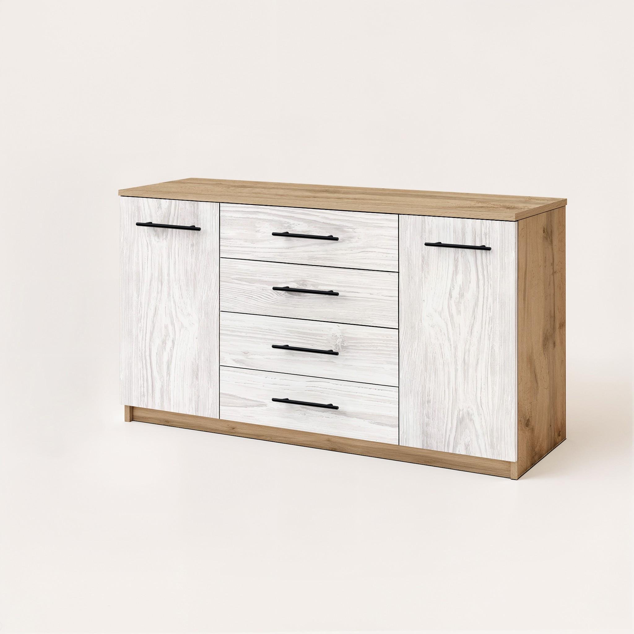 Комод Standart 4+2 1250х350х810 мм Дуб Аппалачи/Аляска - фото 2