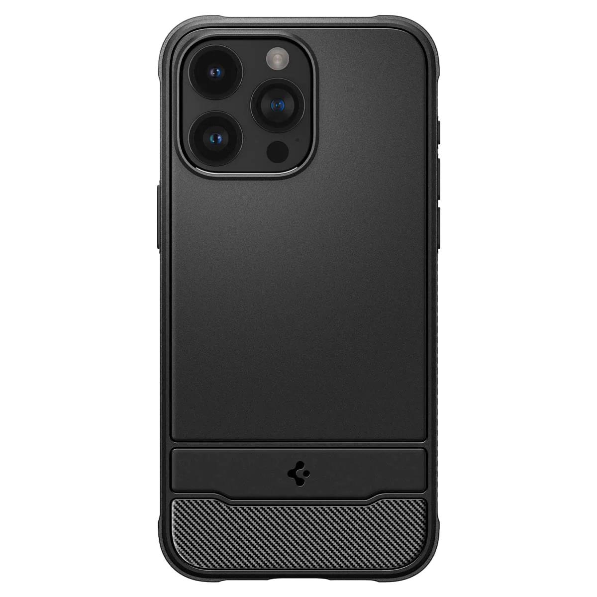 Чохол накладка для телефону Spigen Rugged Armor MagFit для Apple iPhone 15 Pro Чорний матовий (ACS06703)