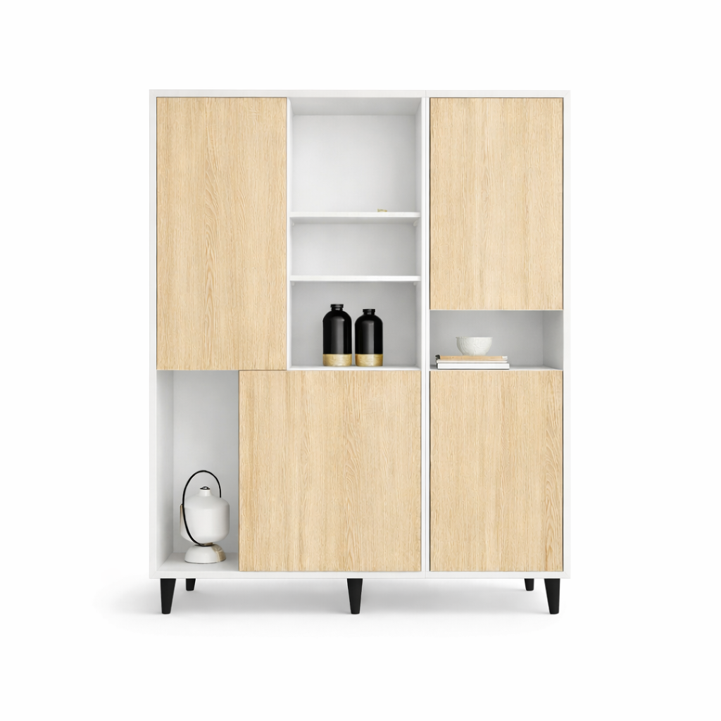 Шкаф Mebex 140х46х184 см (ROYALE4F1400WHWHDS)