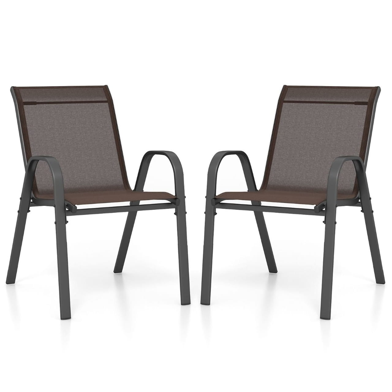 Стул садовый 56x70x84 см Коричневый (COSTWAY-01668) Стул садовый 56x70x84 см Коричневый (COSTWAY-01668)