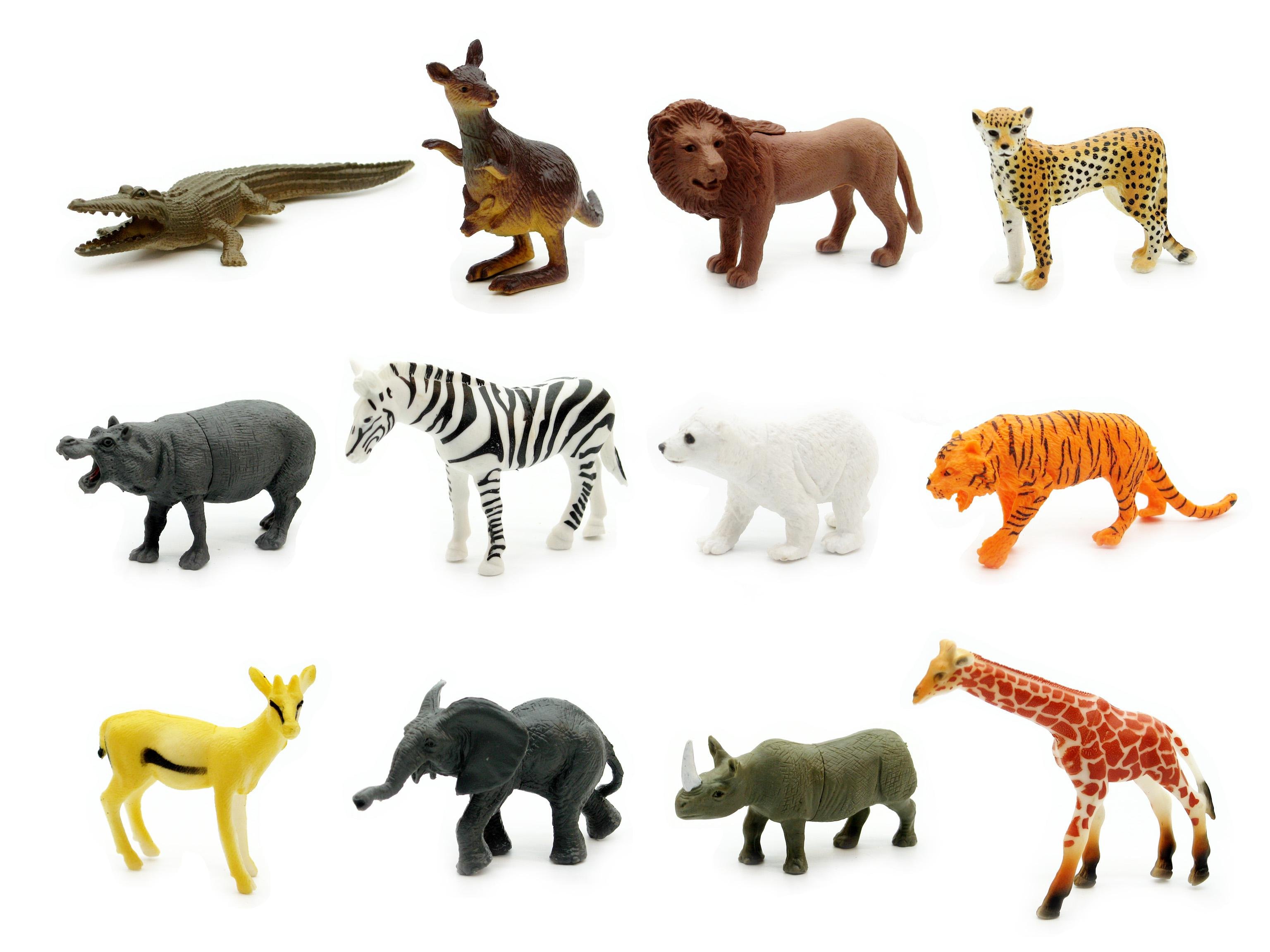 Набор из 12 фигурок Дикие животные (2А 012)