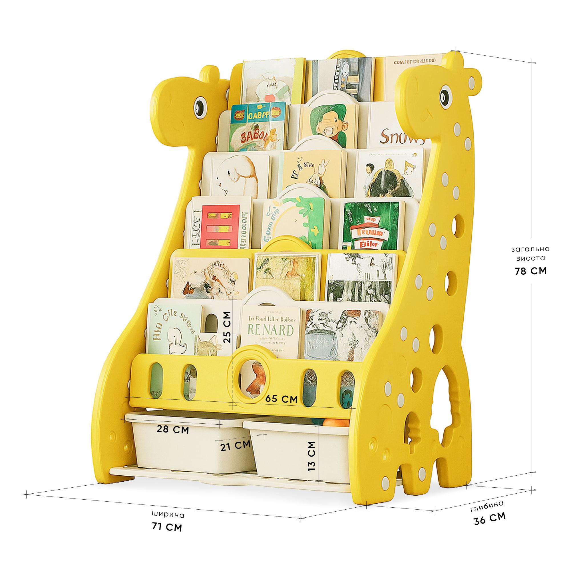 Стелаж Mealux Raffo Yellow (KD-E042 Yellow) - фото 3