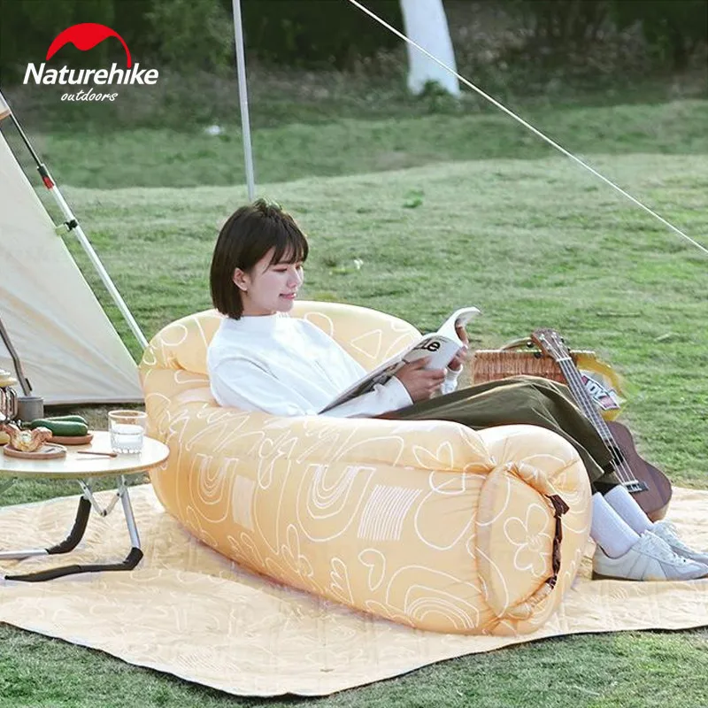 Ламзак-надувной диван Naturehike Air Sofa Camping CNH22DZ022 Светло-зеленый - фото 5