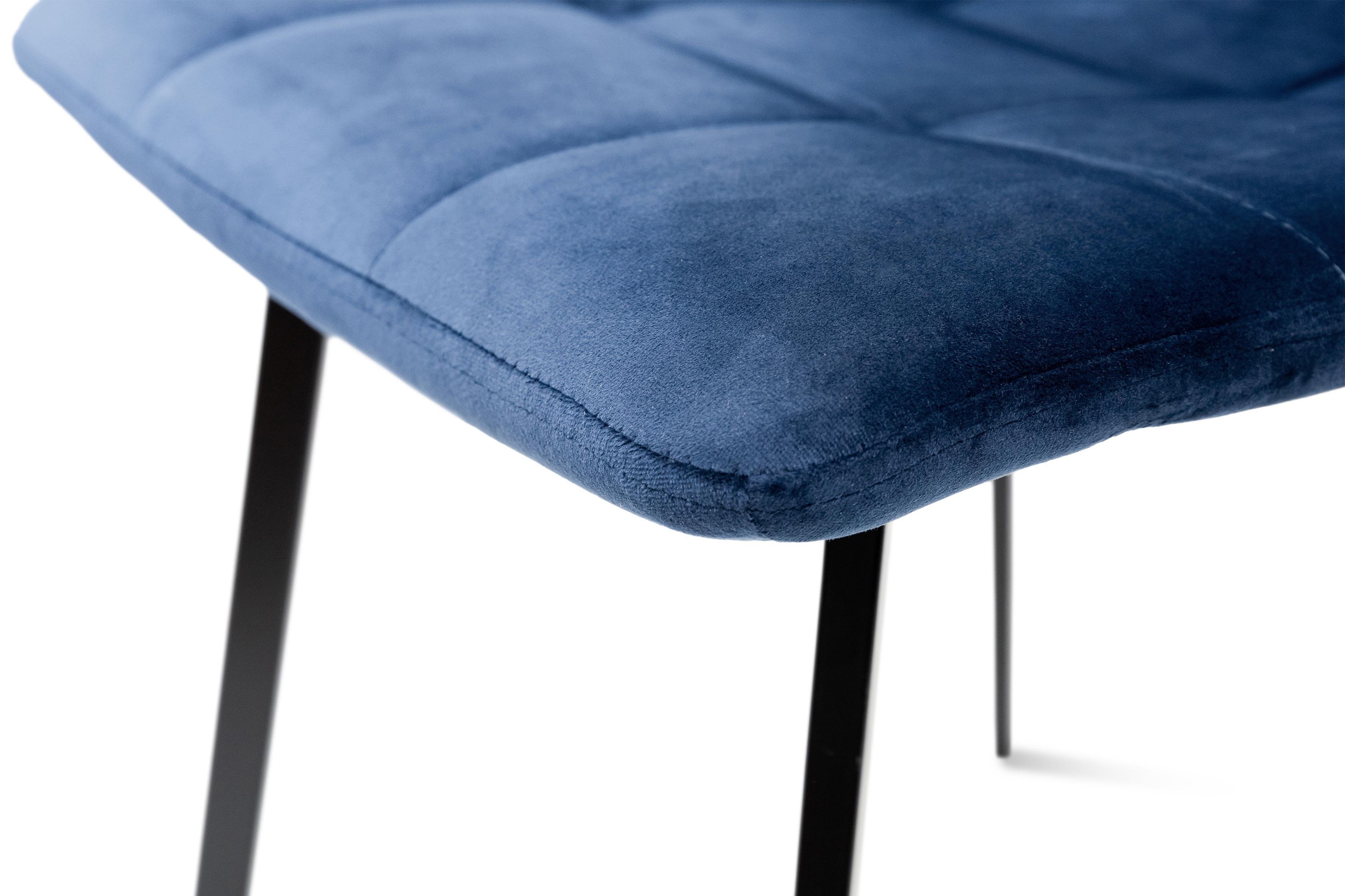 Стілець для кухні та вітальні ГРЕЙС Ментос 420х870х450 мм Чорний/Синій (GAА0057185) - фото 9 Стілець для кухні та вітальні ГРЕЙС Ментос 420х870х450 мм Чорний/Синій (GAА0057185) - фото 9