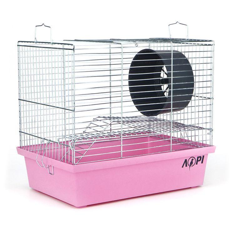 Клітка для дрібних гризунів Хом'як-2 Лорі покриття цинк 33х23х29 см Рожевий (A-014627) Клітка для дрібних гризунів Хом'як-2 Лорі покриття цинк 33х23х29 см Рожевий (A-014627)