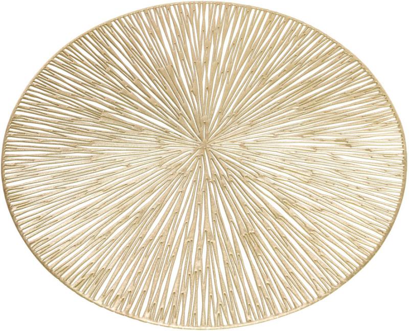 Набір 4 сервірувальних килимка Margrese Modern Золото Ø38см, плейсмат (підтарільники) - фото 1 Набір 4 сервірувальних килимка Margrese Modern Золото Ø38см, плейсмат (підтарільники) - фото 1