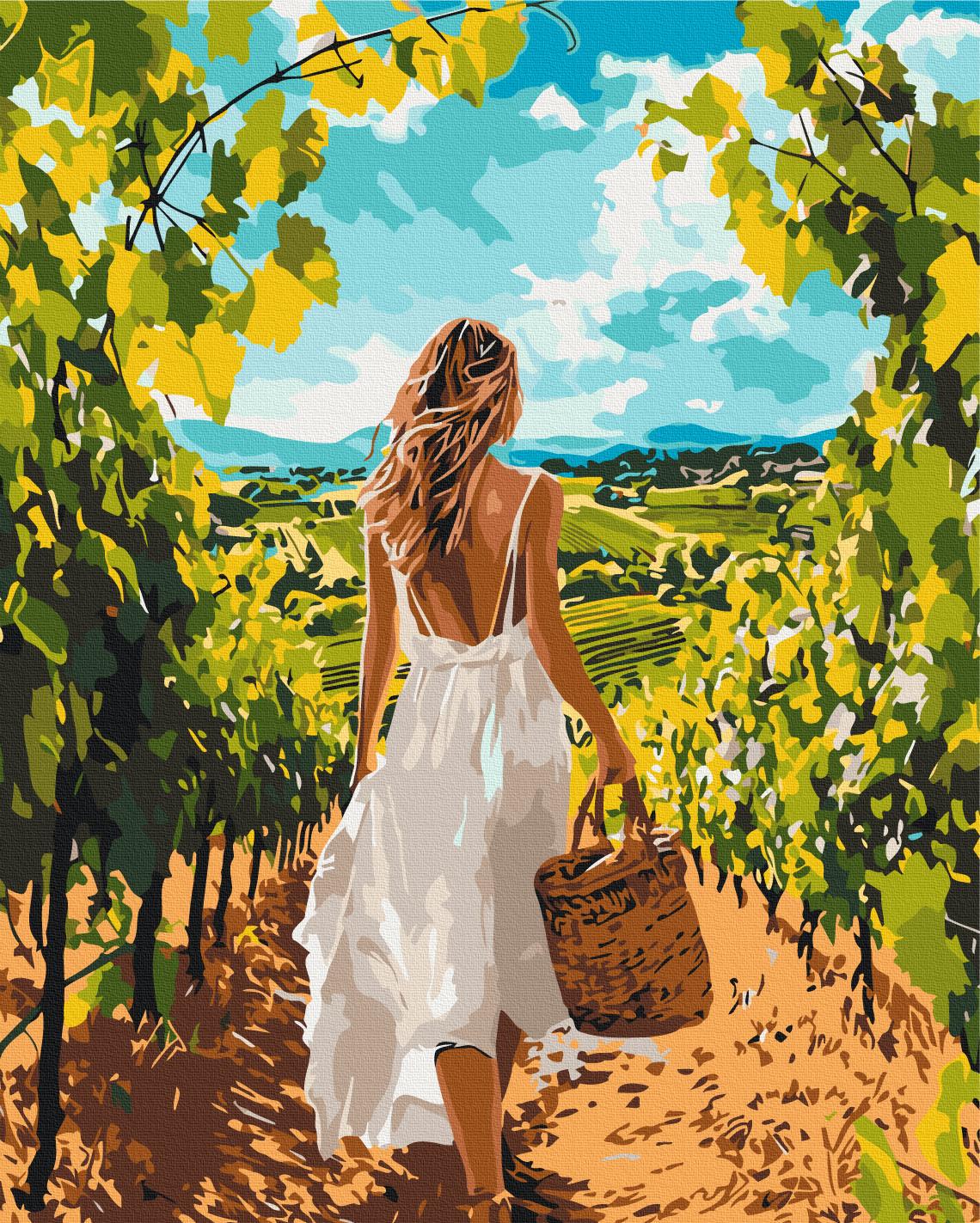 Картина по номерам Brushme Виноградная аллея 40x50 см (BS54313) Картина по номерам Brushme Виноградная аллея 40x50 см (BS54313)