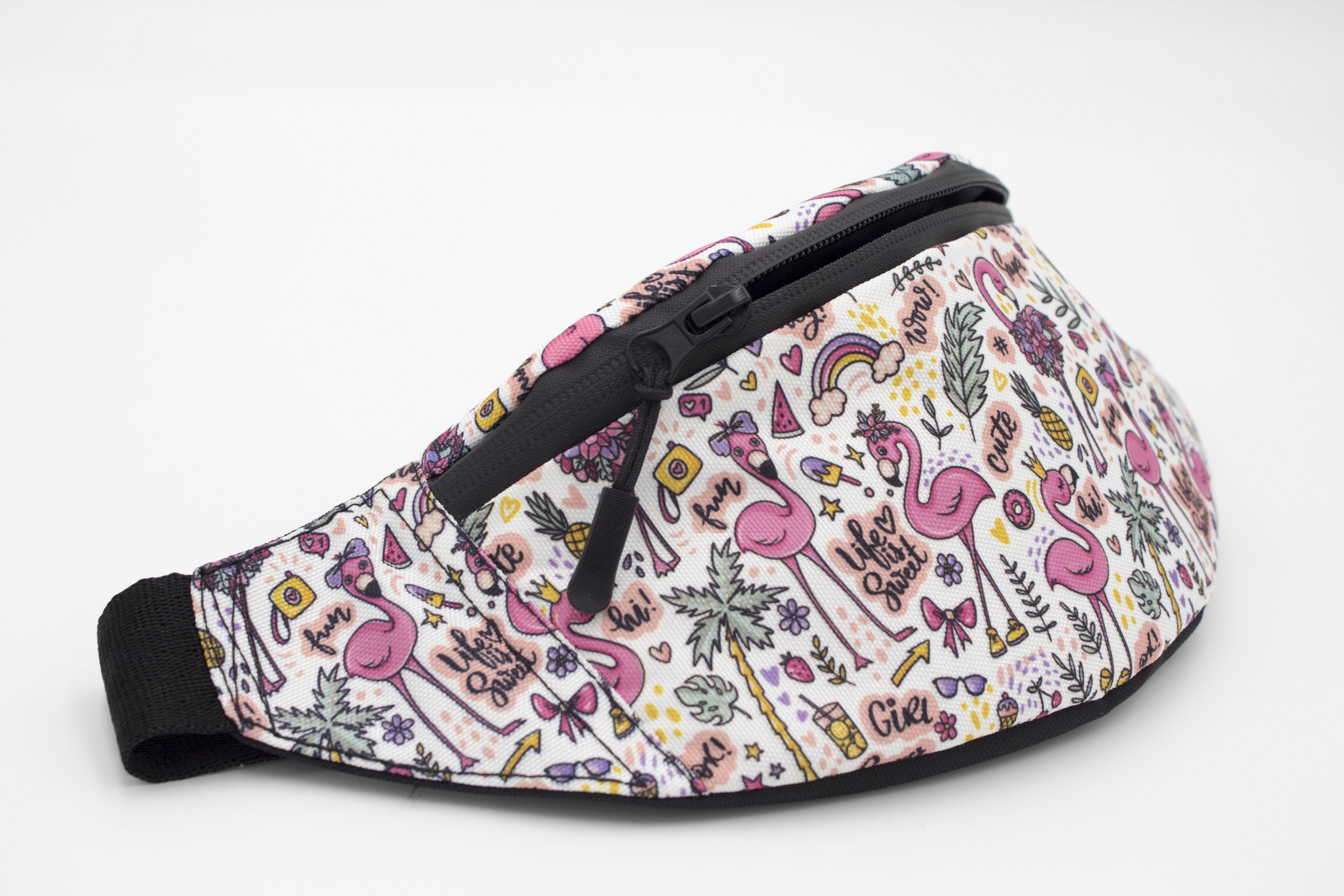 Сумка бананка Фламінго (BT-025) - фото 3 Сумка бананка Фламінго (BT-025) - фото 3