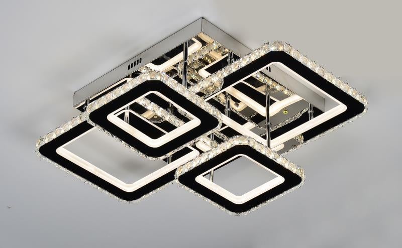 Люстра SVLIGHT LED светодиодная хрустальная с пультом 2883/2 2 170W 2.4G 3000-6000K