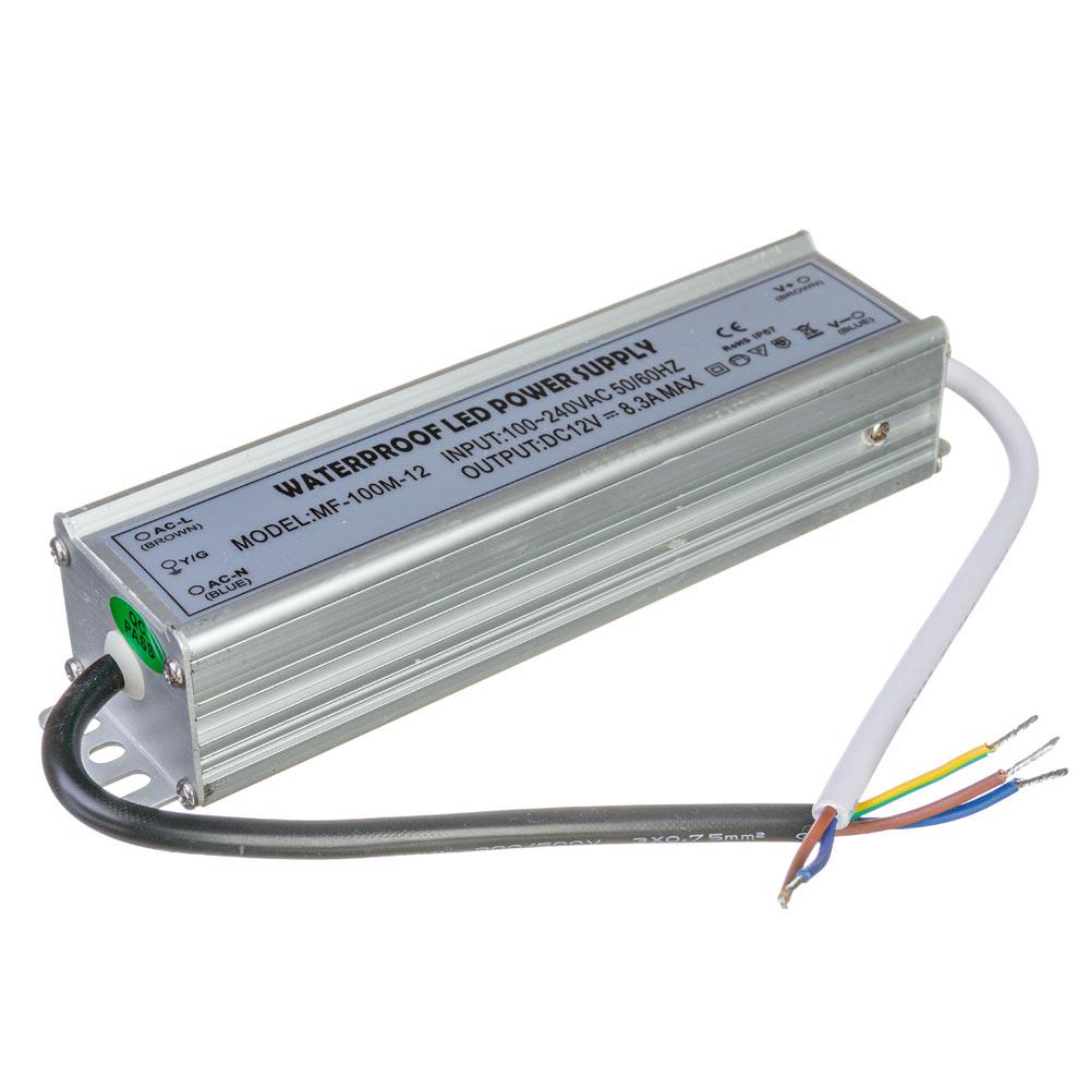 Блок питания Led 12 V 8,3 A 100 Вт IP65 F