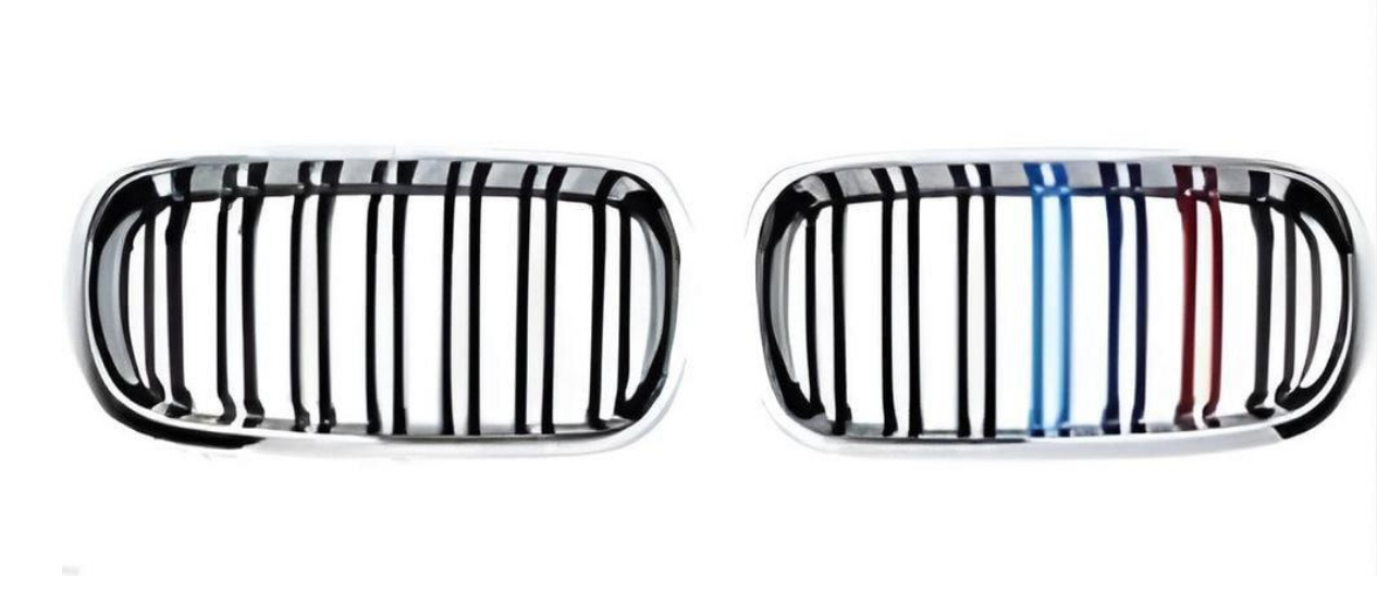 Решетка радиатора GBT для BMW X6 M-Look F-16 2014-2019 гг. пластик Черный (27669371)