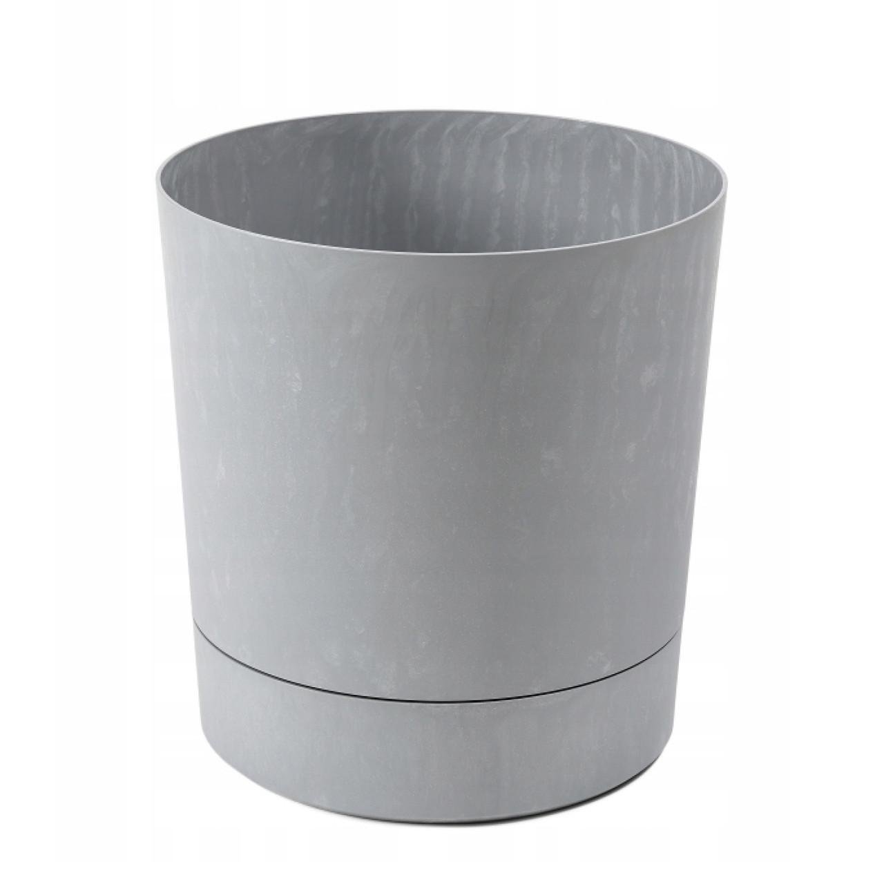 Вазон Lamela AURA с подставкой 280x294 мм 13 л Серый бетон (9701261 Line) - фото 1 Вазон Lamela AURA с подставкой 280x294 мм 13 л Серый бетон (9701261 Line) - фото 1