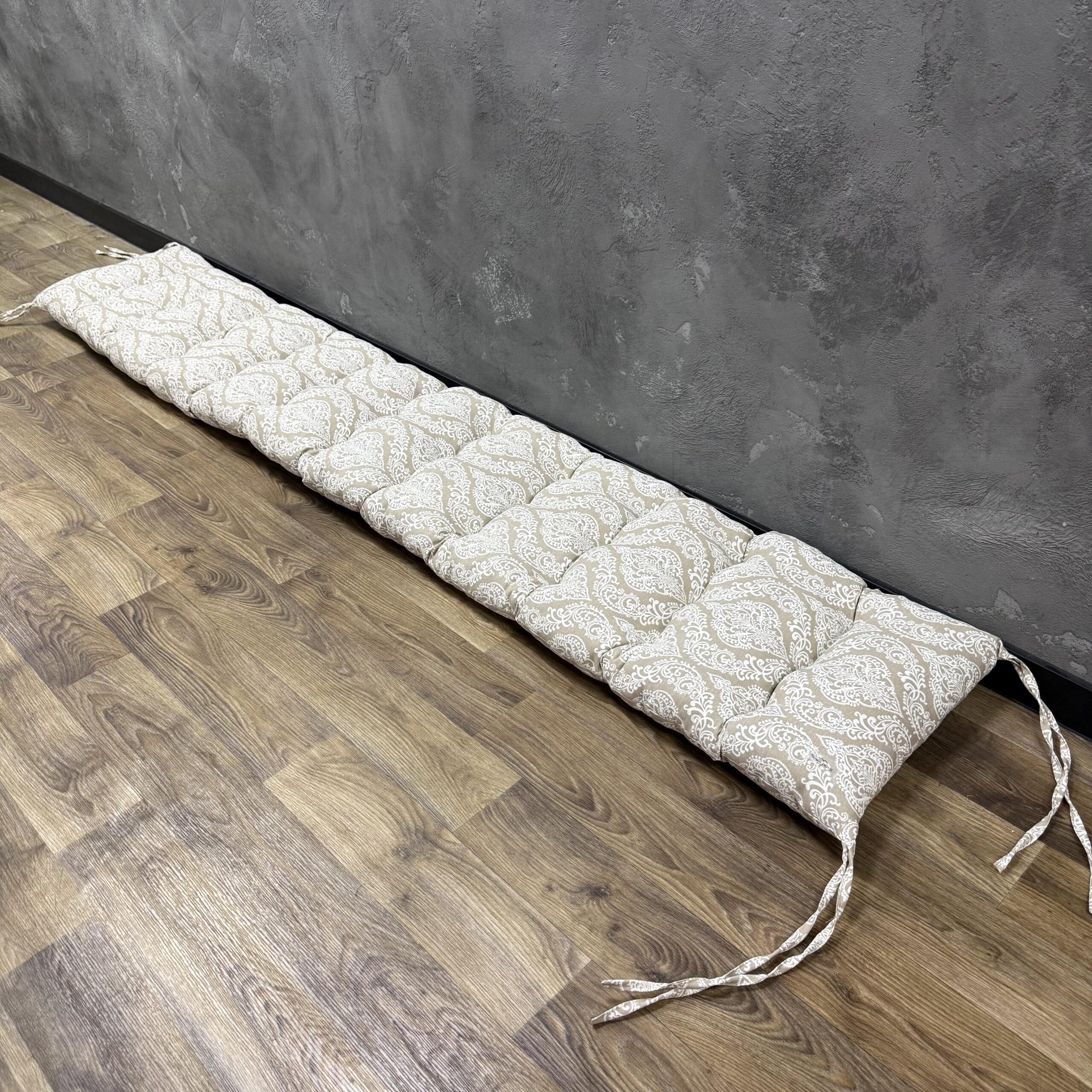 Подушка Comfort Home Monogram на подоконник/каркасы/поддоны/садовая мебель панама 150х50 см