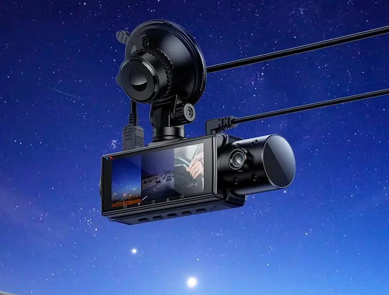 Автомобильный видеорегистратор Hoco DI61 145° с передней/салонной/задней камерой Black (30167348) - фото 5 Автомобильный видеорегистратор Hoco DI61 145° с передней/салонной/задней камерой Black (30167348) - фото 5