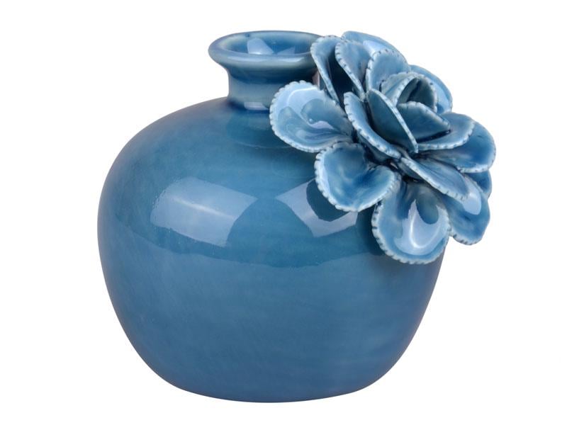 Декоративна фарфорова ваза Light Hous Аквамарин 10 см Синій