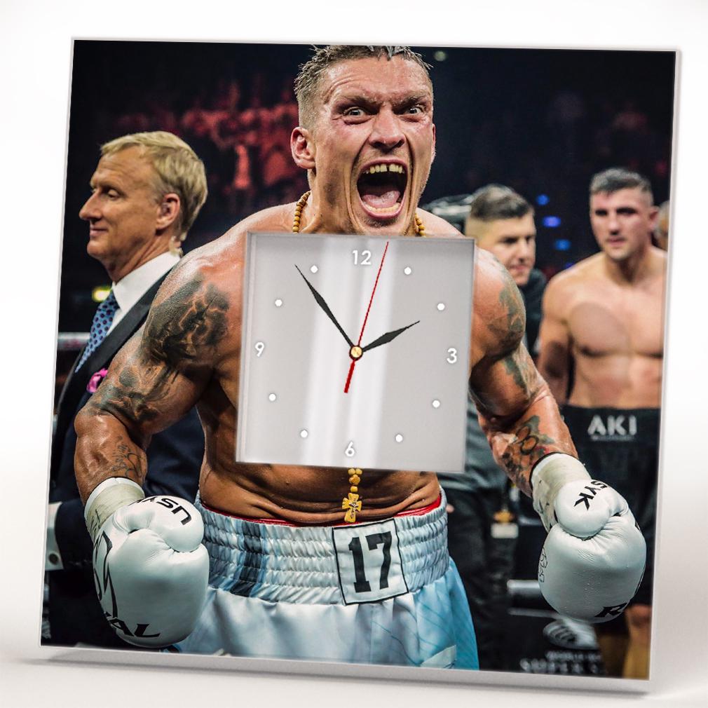 Часы авторские Боксер Александр Усик 260x260 мм (C04530)
