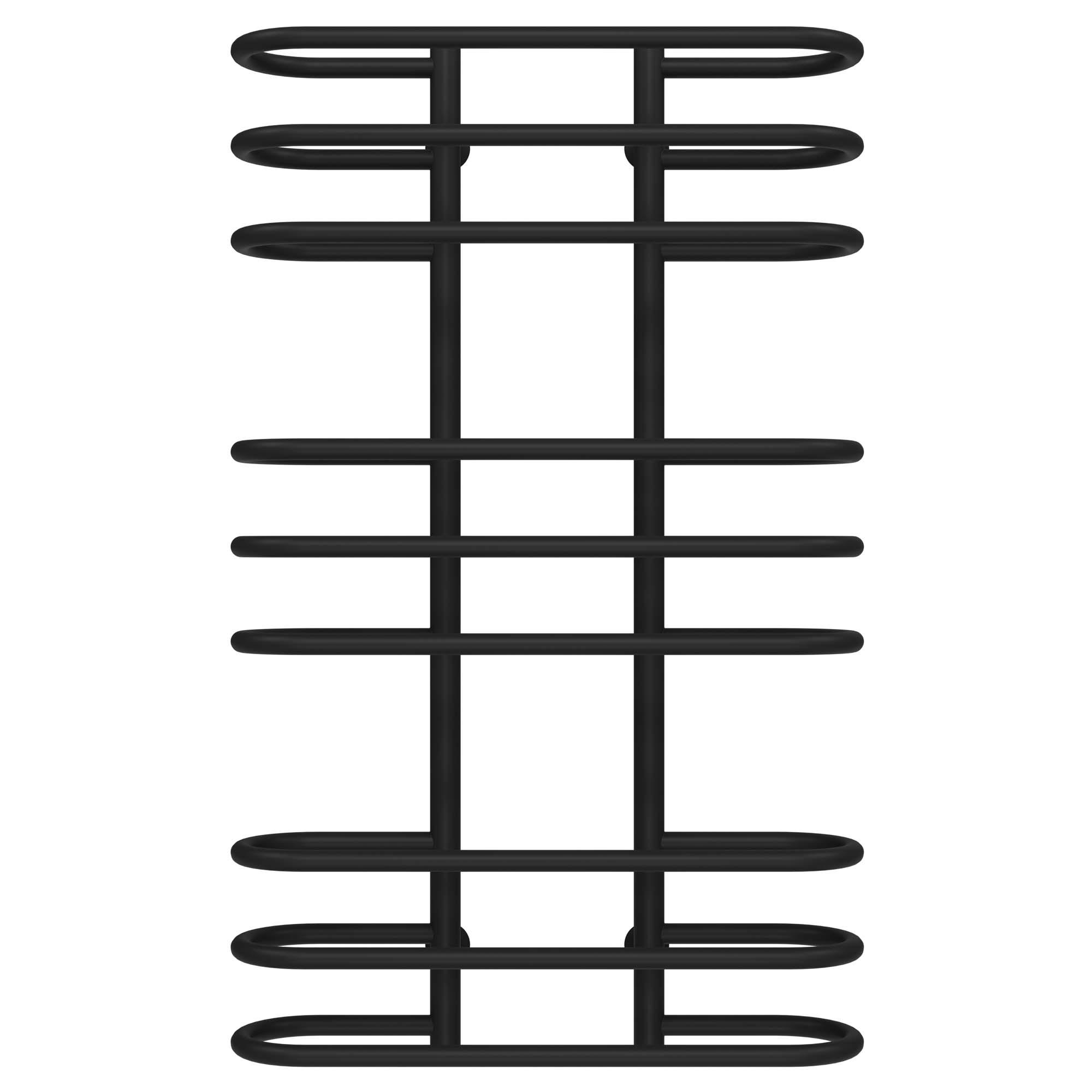 Полотенцесушитель водяной Deffi Британика П9 нижнее подключение нержавеющая сталь 600х1000 мм Черный (C.BR.100.60.9.B.A)