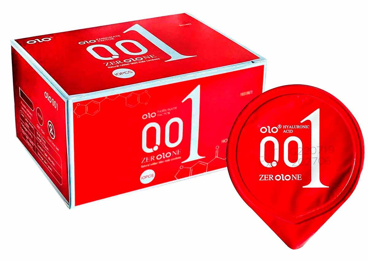 Презервативи OLO Zero Warming ультратонкі з розігріваючим ефектом 10 шт. (BLS02526)