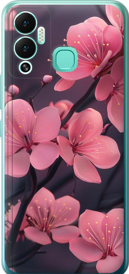 Чехол на Infinix Hot 12 Play Пурпурная сакура (6075u-2759-42517)
