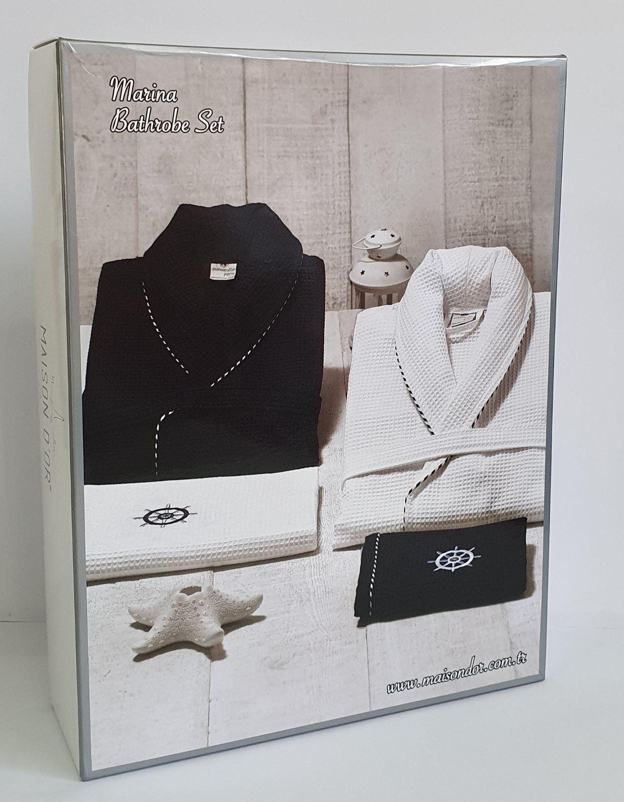 Халат мужской Maison D'or Marine M White (09MDB02M38) - фото 3 Халат мужской Maison D'or Marine M White (09MDB02M38) - фото 3