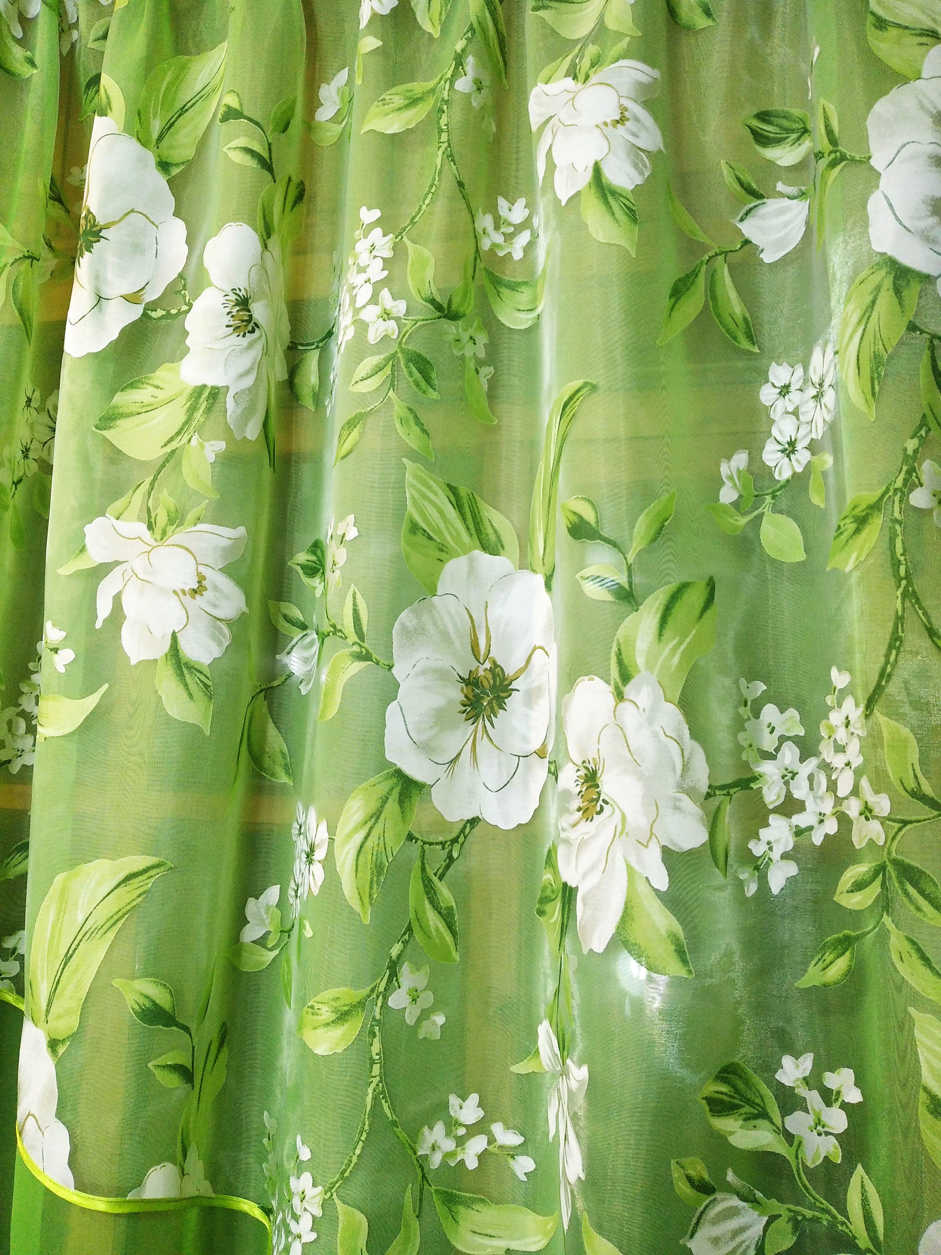 Занавеска короткая готовая Ника правая Салатовый/Яблочный (1492524344) - фото 5