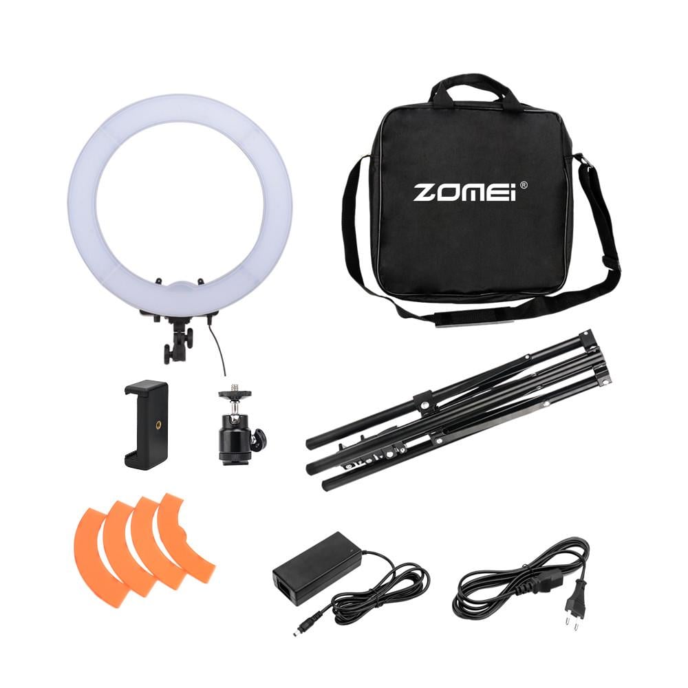 Свет кольцевой Led Zomei 18 со стойкой для портретной съемки